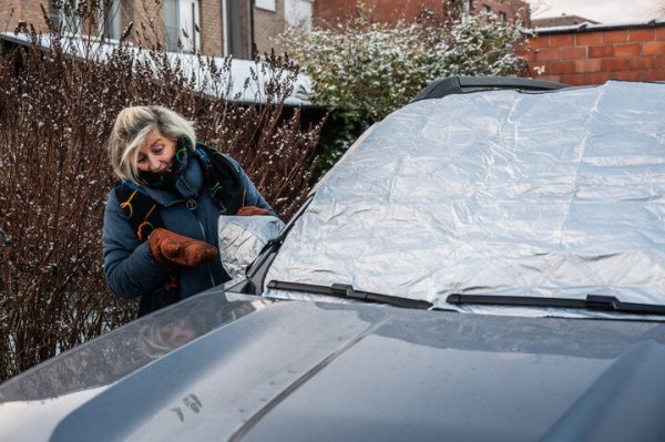voorruit bedekken tegen nachtvorst