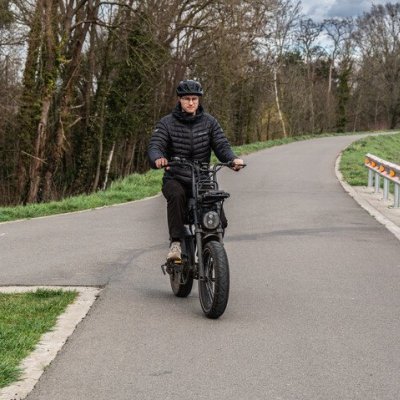 man op fatbike