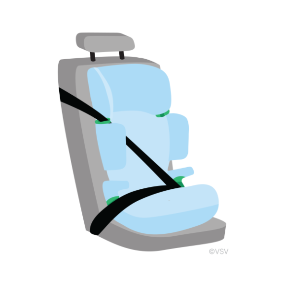 WALSER kinderzitje onderlegger auto Isofix compatibel George Premium, 100% waterafstotend, anti-slip autostoel beschermer kinderzitje, onderlegger kinderzitje auto universele maat grijs/zwart