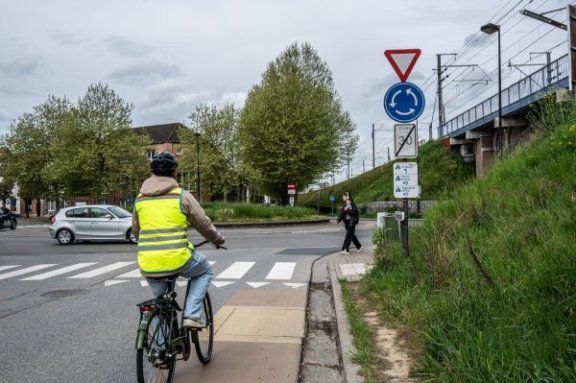 Rotondes: voorrang en veilig fietsen